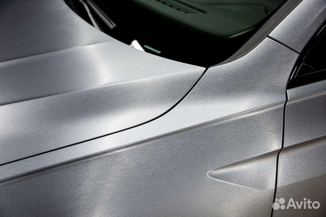 Автовинил пленка шлифованный алюминий серебро