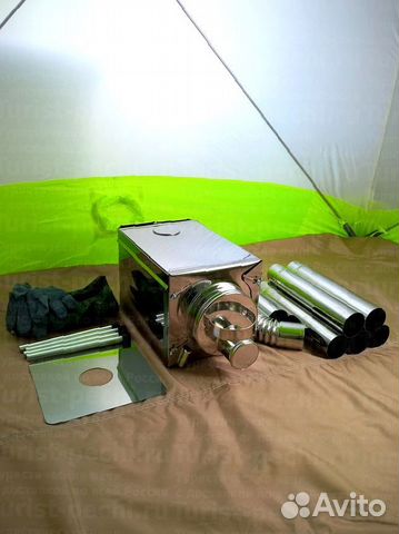 Походная печь Пошехонка Малая на 15 л. c 3Д экрана