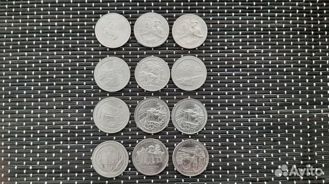 Монеты США 25 центов Штаты и Национальные парки