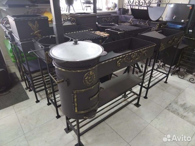 Мангалы в ассортименте, печи под казан