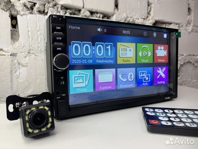 Автомагнитола 7018 Камера в подарок