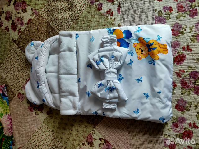 Конверт на выписку для мальчика осень зима