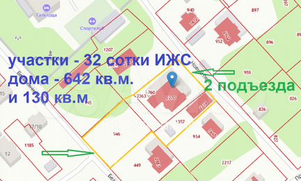 Коттедж 642,7 м² на участке 20 сот.