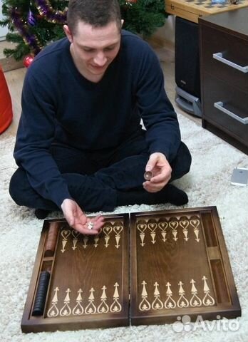 Нарды из бука (новые с упаковкой)