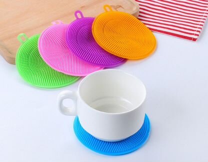 Губка/ щетка силиконовая набор 3 штуки