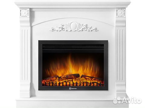 Портал Baroccо 25 белый+Очаг Electrolux