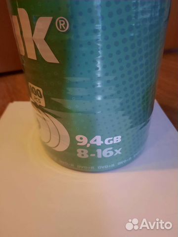 Диск болванка для записи DVD+R 9,4Гб двухстороний