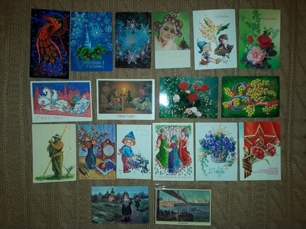 Почтовые поздравит. открытки СССР Россия Египет