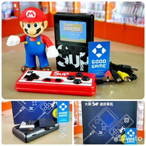 Денди 8-bit SUP Чёрный + 400 игр. Новый