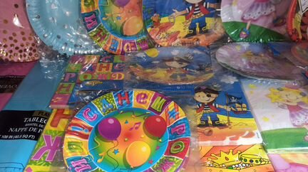 Детская посуда на День рождения