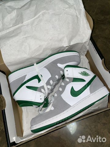 Jordan 1 mid grey green