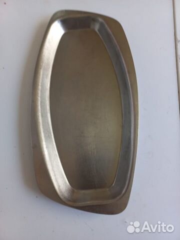 Посуда нерж металлическая СССР селедочница 28см