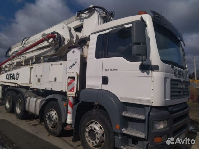 Автобетононасос MAN. Установка cifa K43+1 XRZ