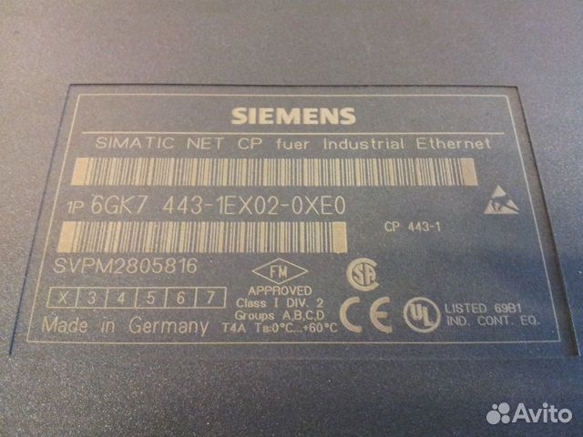 Simatic net cp Ethernet 6GK7 443-1EX02-0XE0