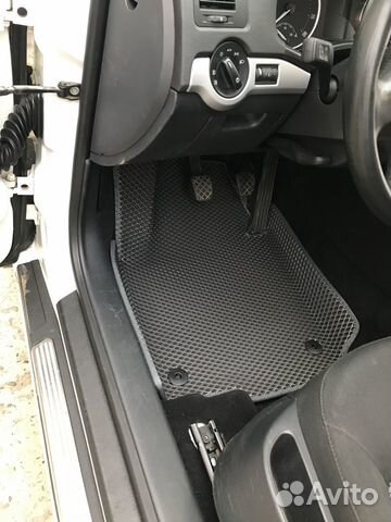 Эва авто коврики Октавия А5 с бортиками ева.eva 3d