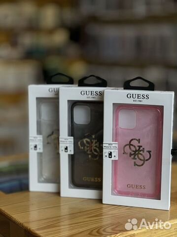 Чехол guess 4G glitter BIG logo