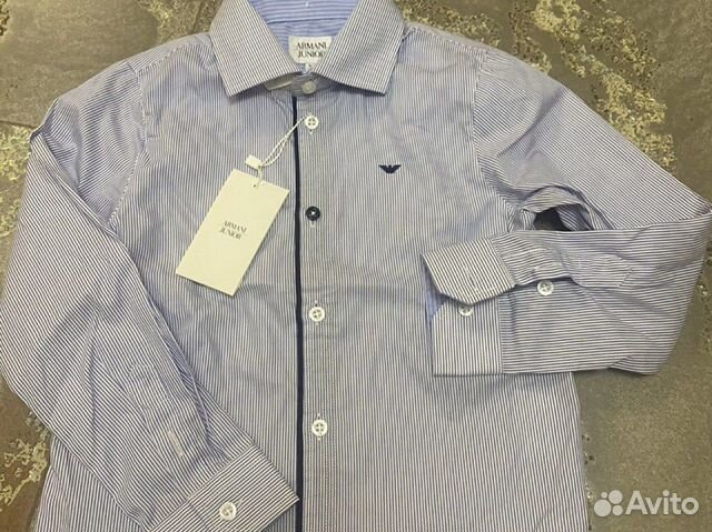 Рубашка Armani Junior на 5 лет на мальчика новая