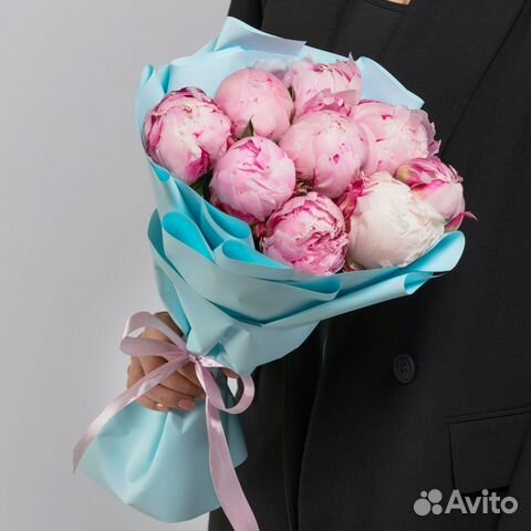 Букет 9 Пионов Сара Бернар