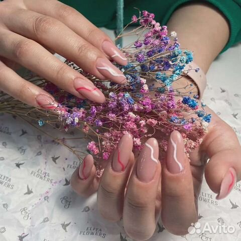 Наращивание ногтей, гель лак