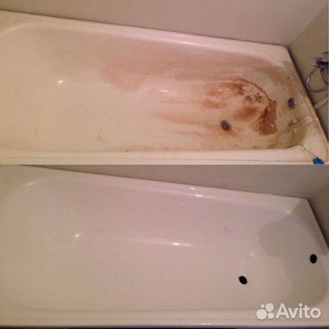 Реставрация ванн жидким акрилом и мрамором