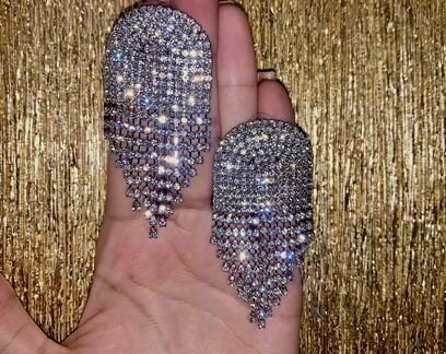 Серьги из страз