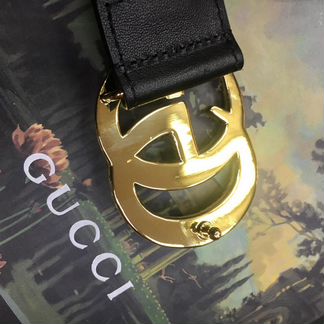 Ремень gucci c пряжкой double GG