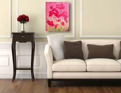 Картина цветы маки