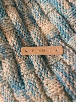 Плед детский вязаный ручной работы 80*100