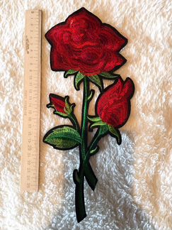Аппликации патчи на одежду Розы