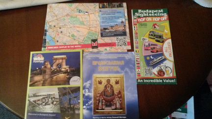 Карты по Будапешту и буклет по Венгрии