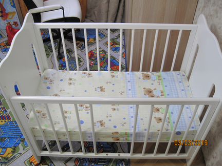 Кроватка Можгинский лесокомбинат Руслана (колеса)