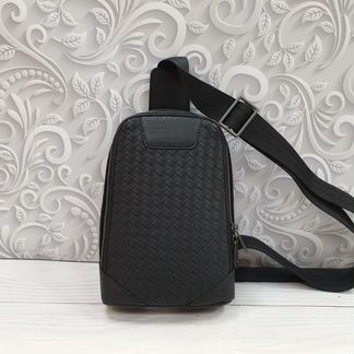 Новая мужская сумка слинг Bottega Veneta черная
