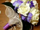 Букет-дублер бело-фиолетовая свадьба