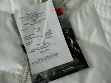 Пуховик adidas оригинальный