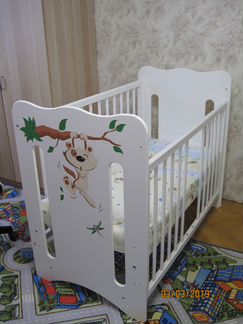 Кроватка Можгинский лесокомбинат Руслана (колеса)