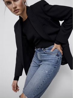 Новый пиджак Zara р. L коллекция этого года