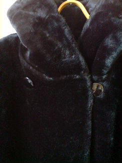 Эко-Шуба черная+ пальто черное
