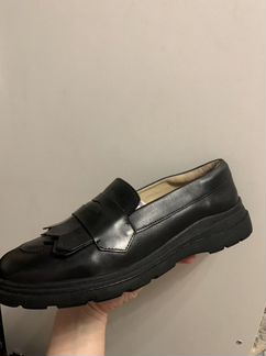 Zara кожаные лоферы