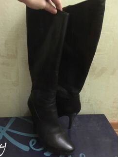 Кожаные осенние сапоги 39 размер