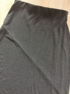 Юбка серая трикотажная.1 раз 44-46.osos