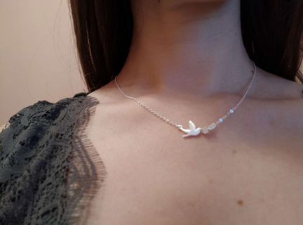 Колье серебро 925
