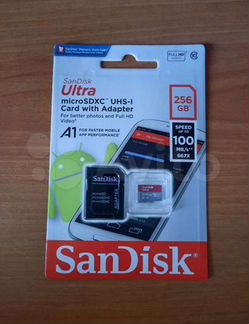 Карта памяти MicroSD 256Gb SanDisk Ultra microsdxc