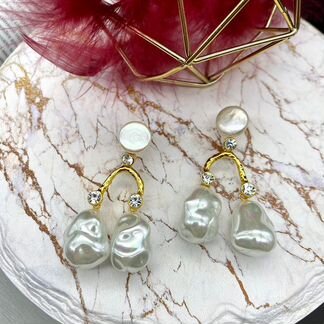 Серьги celine с жемчугом
