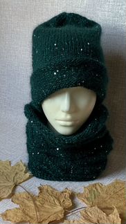 Комплект шапка и снуд