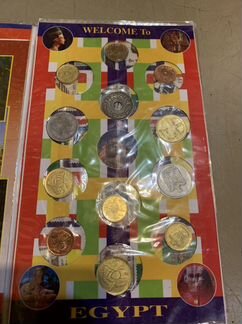 Набор монет и марок. Египет