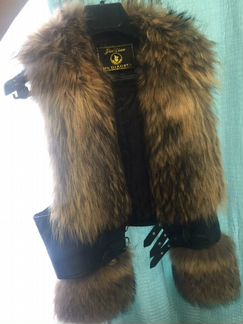 Жилет с натуральным мехом