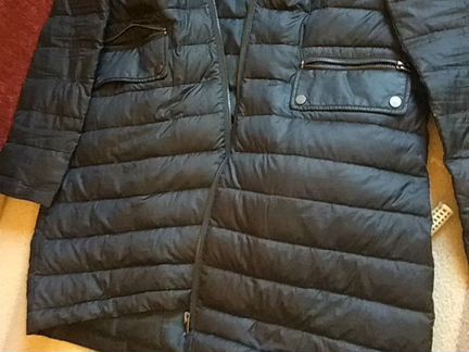 Zara пальто стеганное