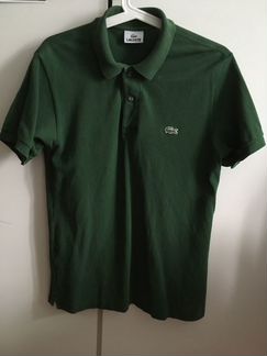 Поло Rene Lacoste зелёный классика М (3)