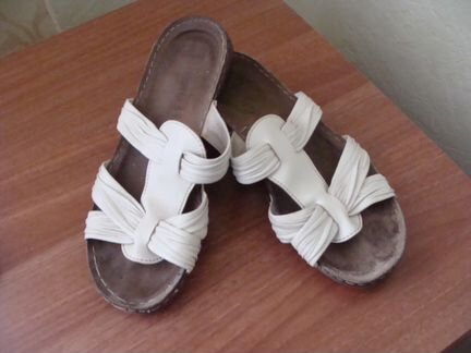 Шлепки натуральная кожа размер 36-36 5