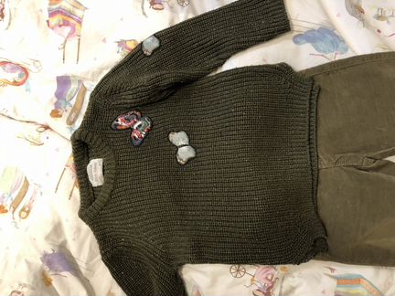 Свитер и джинсы на девочку Zara